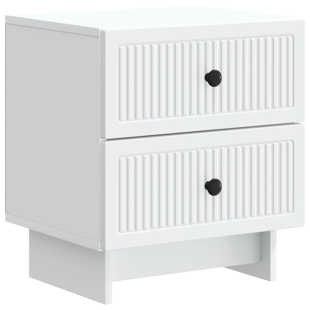 vidaXL Nightstand with Drawer White 43 x 34.5 x 47.5 cm Engineered Wood