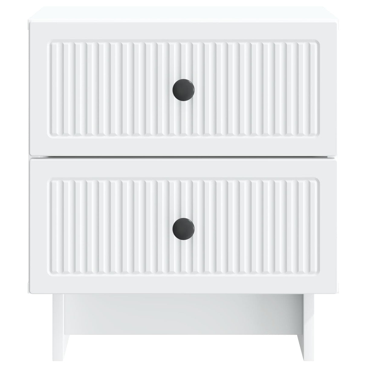 vidaXL Nightstand with Drawer White 43 x 34.5 x 47.5 cm Engineered Wood