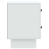 vidaXL Nightstand with Drawer White 43 x 34.5 x 47.5 cm Engineered Wood