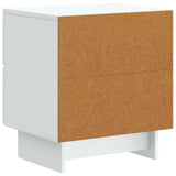 vidaXL Nightstand with Drawer White 43 x 34.5 x 47.5 cm Engineered Wood