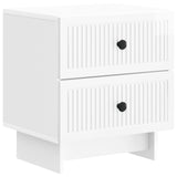 vidaXL Nightstand with Drawer White 43 x 34.5 x 47.5 cm Engineered Wood