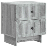 vidaXL Nightstand with Drawer White 43 x 34.5 x 47.5 cm Engineered Wood