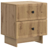 vidaXL Nightstand with Drawer White 43 x 34.5 x 47.5 cm Engineered Wood