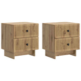 vidaXL Nightstand with Drawer White 43 x 34.5 x 47.5 cm Engineered Wood