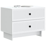 vidaXL Nachtkastje met lade Wit 62 x 34,5 x 47,5 cm Bewerkt hout