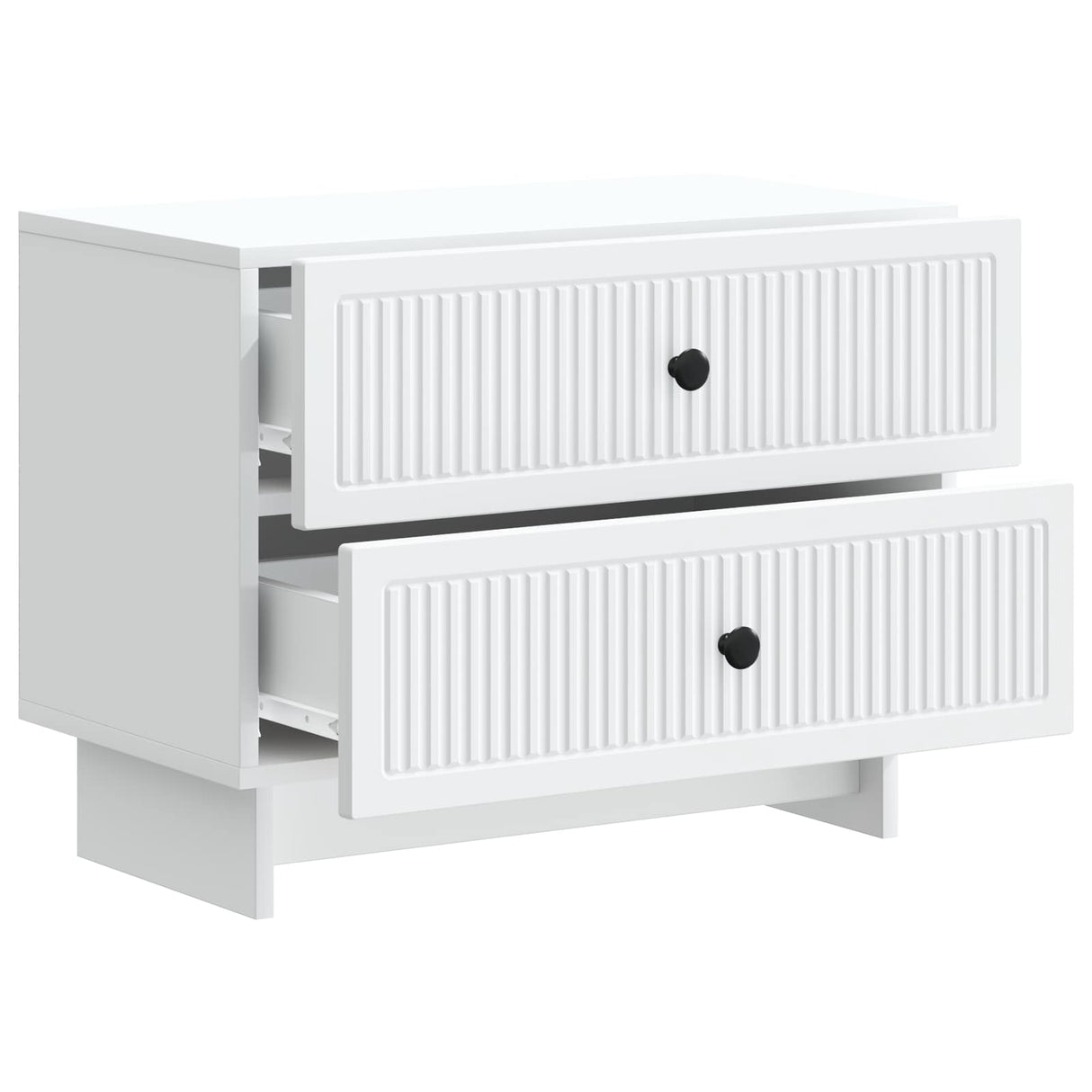 vidaXL Nachtkastje met lade Wit 62 x 34,5 x 47,5 cm Bewerkt hout