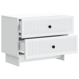 vidaXL Nachtkastje met lade Wit 62 x 34,5 x 47,5 cm Bewerkt hout
