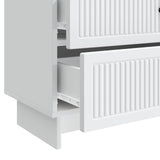 vidaXL Nachtkastje met lade Wit 62 x 34,5 x 47,5 cm Bewerkt hout