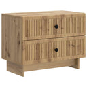 vidaXL Nachtkastje met lade Wit 62 x 34,5 x 47,5 cm Bewerkt hout