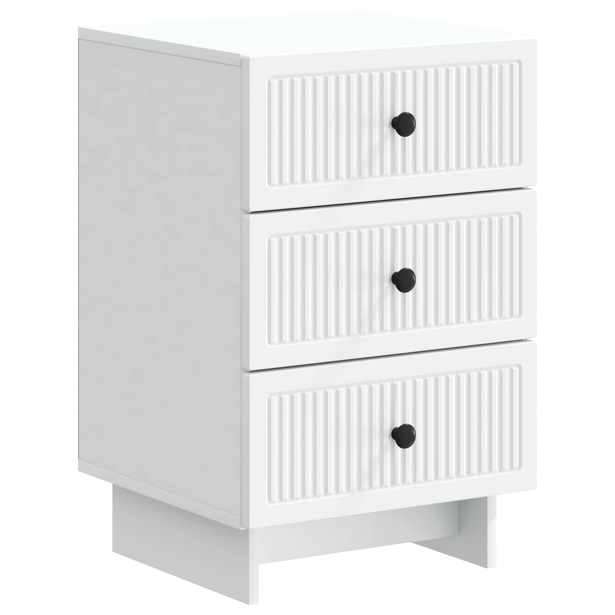 vidaXL Nightstand with Drawer White 43 x 41 x 66.5 cm Engineered Wood