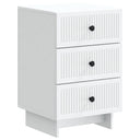 vidaXL Nightstand with Drawer White 43 x 41 x 66.5 cm Engineered Wood