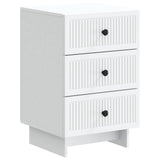 vidaXL Nightstand with Drawer White 43 x 41 x 66.5 cm Engineered Wood