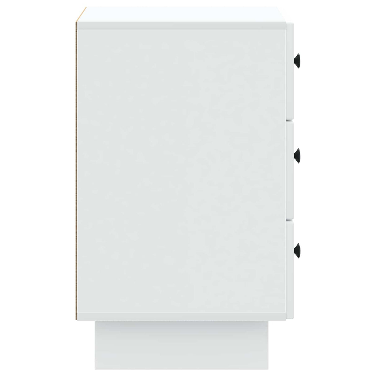 vidaXL Nightstand with Drawer White 43 x 41 x 66.5 cm Engineered Wood