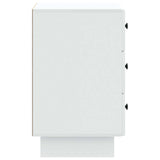 vidaXL Nightstand with Drawer White 43 x 41 x 66.5 cm Engineered Wood