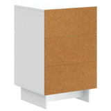 vidaXL Nightstand with Drawer White 43 x 41 x 66.5 cm Engineered Wood