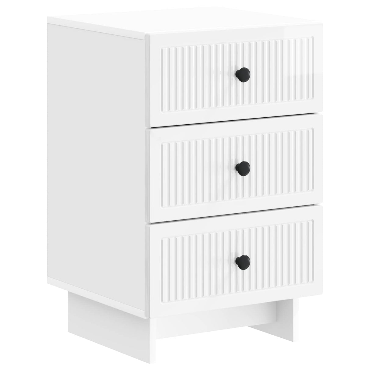 vidaXL Nightstand with Drawer White 43 x 41 x 66.5 cm Engineered Wood