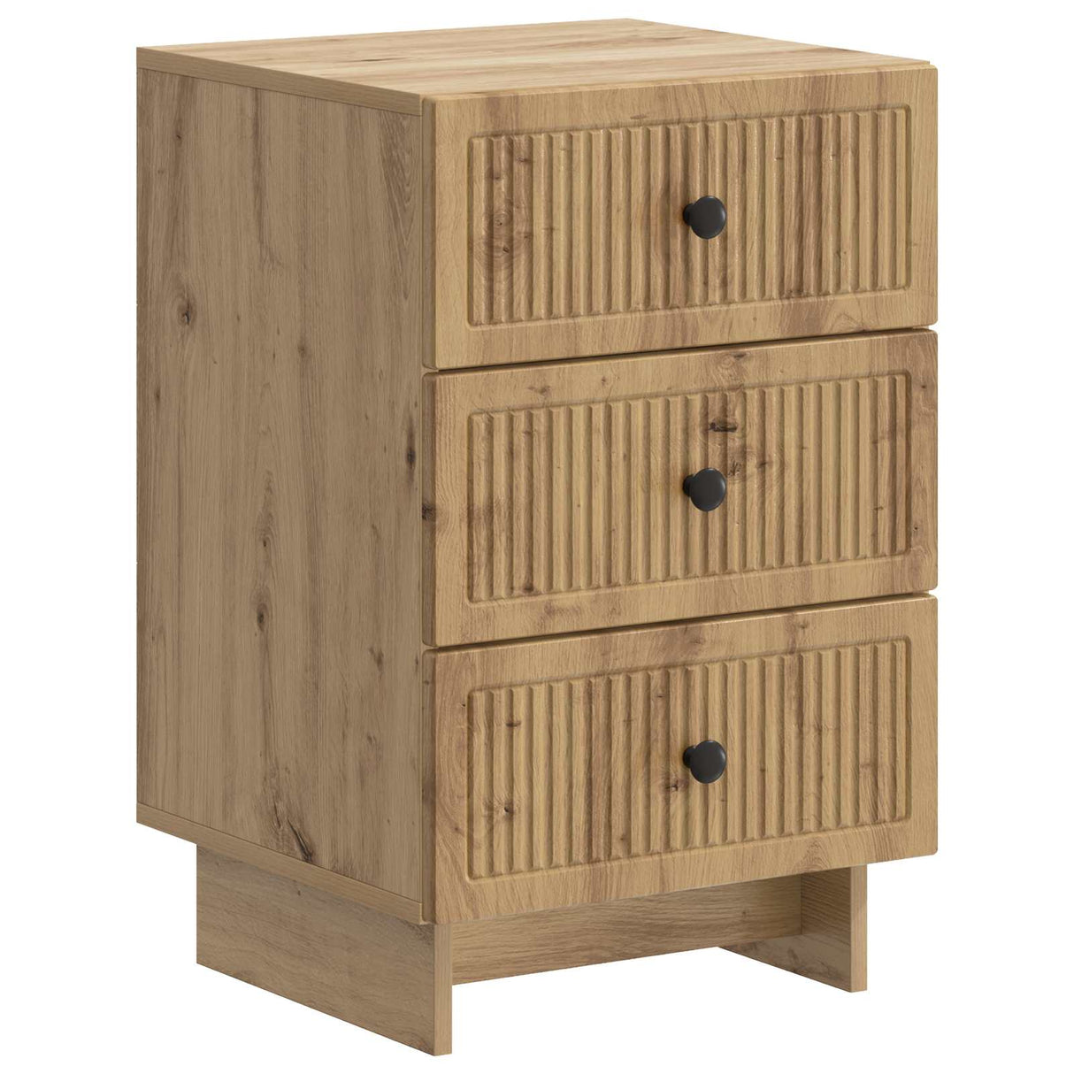 vidaXL Nightstand with Drawer White 43 x 41 x 66.5 cm Engineered Wood