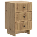 vidaXL Nightstand with Drawer White 43 x 41 x 66.5 cm Engineered Wood