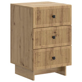 vidaXL Nightstand with Drawer White 43 x 41 x 66.5 cm Engineered Wood