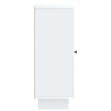 vidaXL Dressoir Wit 33 x 34,5 x 90 cm Bewerkt hout