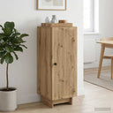 vidaXL Dressoir Wit 33 x 34,5 x 90 cm Bewerkt hout