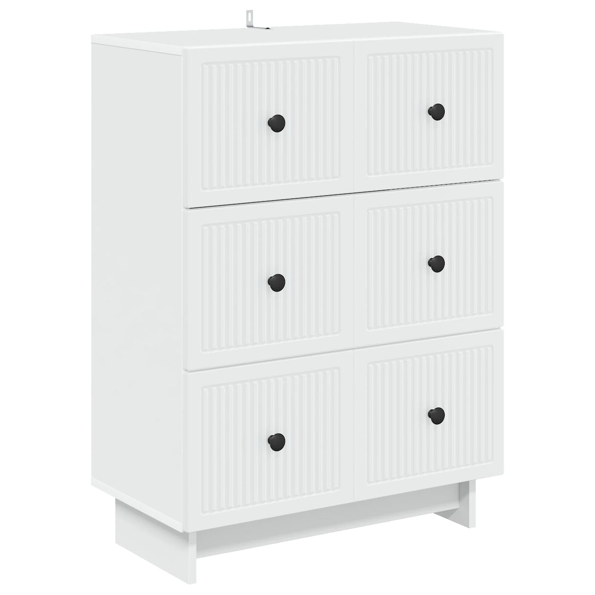 vidaXL Ladekast Wit 66 x 34,5 x 90 cm Bewerkt hout