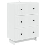 vidaXL Ladekast Wit 66 x 34,5 x 90 cm Bewerkt hout