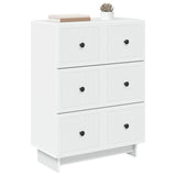 vidaXL Ladekast Wit 66 x 34,5 x 90 cm Bewerkt hout