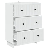 vidaXL Ladekast Wit 66 x 34,5 x 90 cm Bewerkt hout