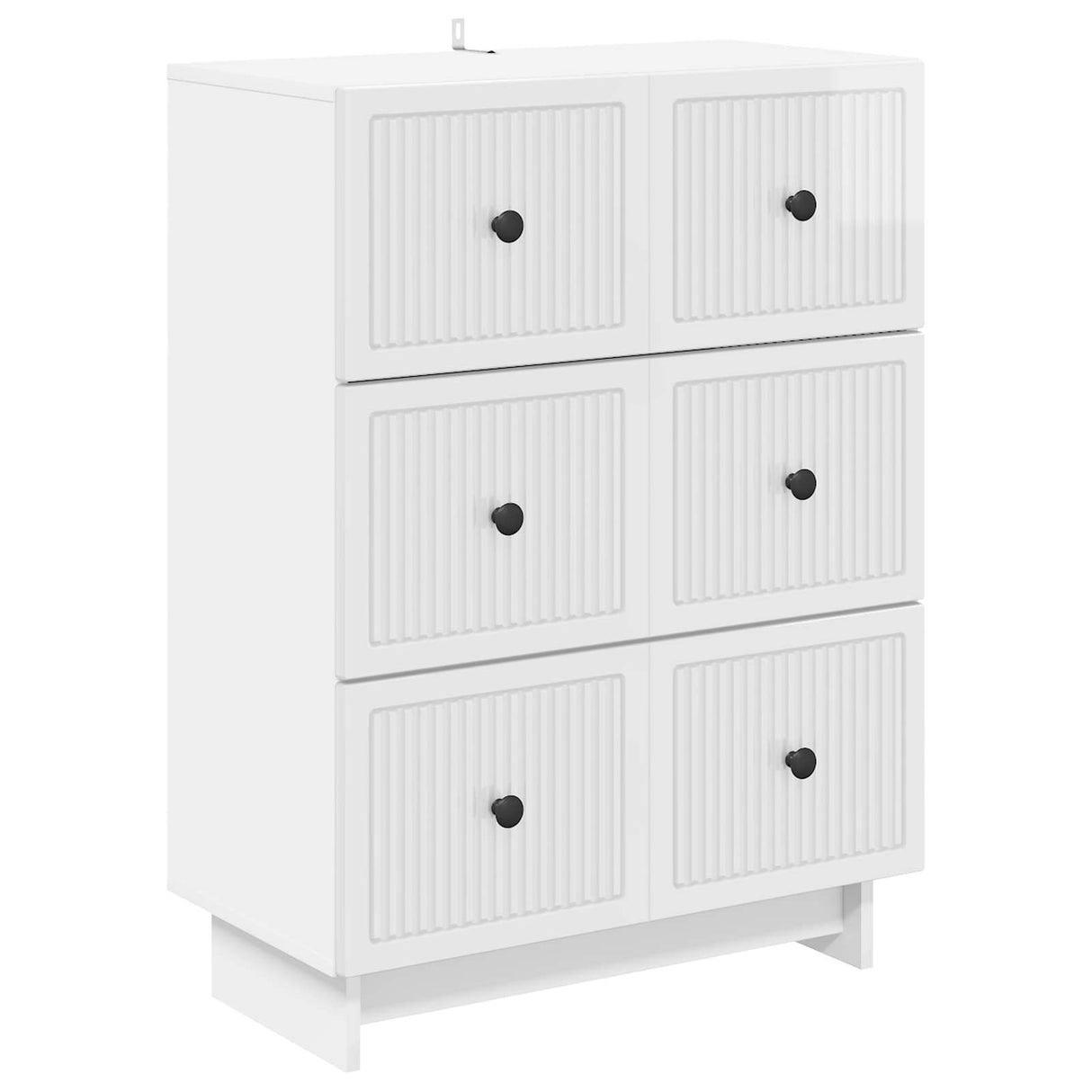 vidaXL Ladekast Wit 66 x 34,5 x 90 cm Bewerkt hout