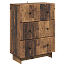 vidaXL Ladekast Wit 66 x 34,5 x 90 cm Bewerkt hout