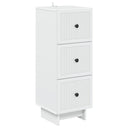 vidaXL Ladekast Wit 33 x 34,5 x 90 cm Bewerkt hout