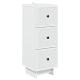 vidaXL Ladekast Wit 33 x 34,5 x 90 cm Bewerkt hout