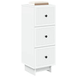 vidaXL Ladekast Wit 33 x 34,5 x 90 cm Bewerkt hout