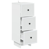 vidaXL Ladekast Wit 33 x 34,5 x 90 cm Bewerkt hout