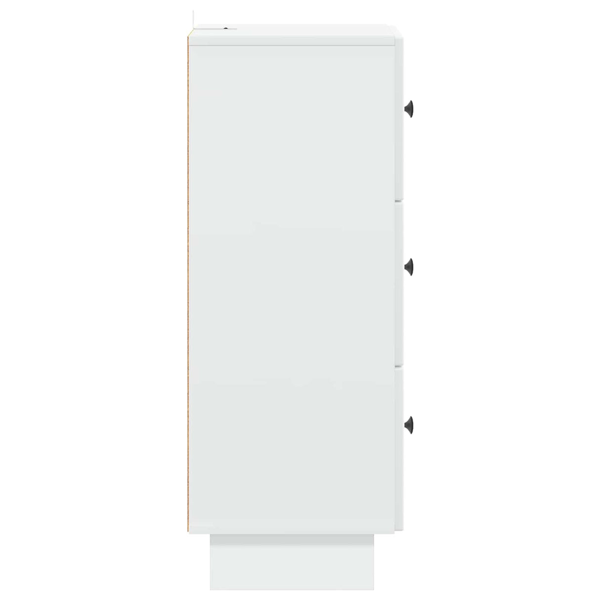 vidaXL Ladekast Wit 33 x 34,5 x 90 cm Bewerkt hout
