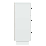 vidaXL Ladekast Wit 33 x 34,5 x 90 cm Bewerkt hout