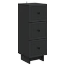 vidaXL Ladekast Wit 33 x 34,5 x 90 cm Bewerkt hout
