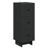 vidaXL Ladekast Wit 33 x 34,5 x 90 cm Bewerkt hout