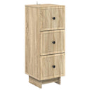 vidaXL Ladekast Wit 33 x 34,5 x 90 cm Bewerkt hout
