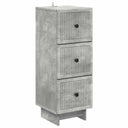 vidaXL Ladekast Wit 33 x 34,5 x 90 cm Bewerkt hout