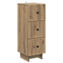 vidaXL Ladekast Wit 33 x 34,5 x 90 cm Bewerkt hout