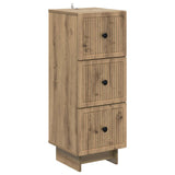 vidaXL Ladekast Wit 33 x 34,5 x 90 cm Bewerkt hout