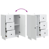 vidaXL Sideboard with Drawer White 66 x 34.5 x 90 cm Engineered Wood