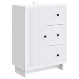 vidaXL Sideboard with Drawer White 66 x 34.5 x 90 cm Engineered Wood