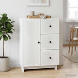 vidaXL Sideboard with Drawer White 66 x 34.5 x 90 cm Engineered Wood