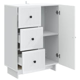 vidaXL Sideboard with Drawer White 66 x 34.5 x 90 cm Engineered Wood
