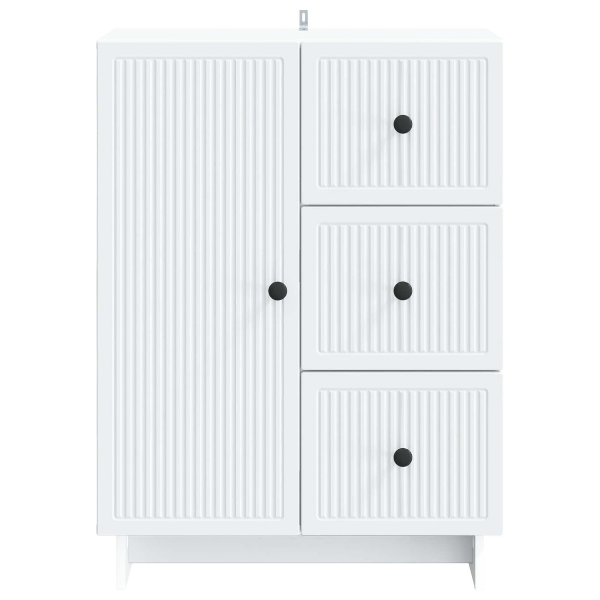 vidaXL Sideboard with Drawer White 66 x 34.5 x 90 cm Engineered Wood