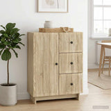vidaXL Sideboard with Drawer White 66 x 34.5 x 90 cm Engineered Wood