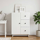 vidaXL Sideboard with Drawer White 66 x 34.5 x 90 cm Engineered Wood